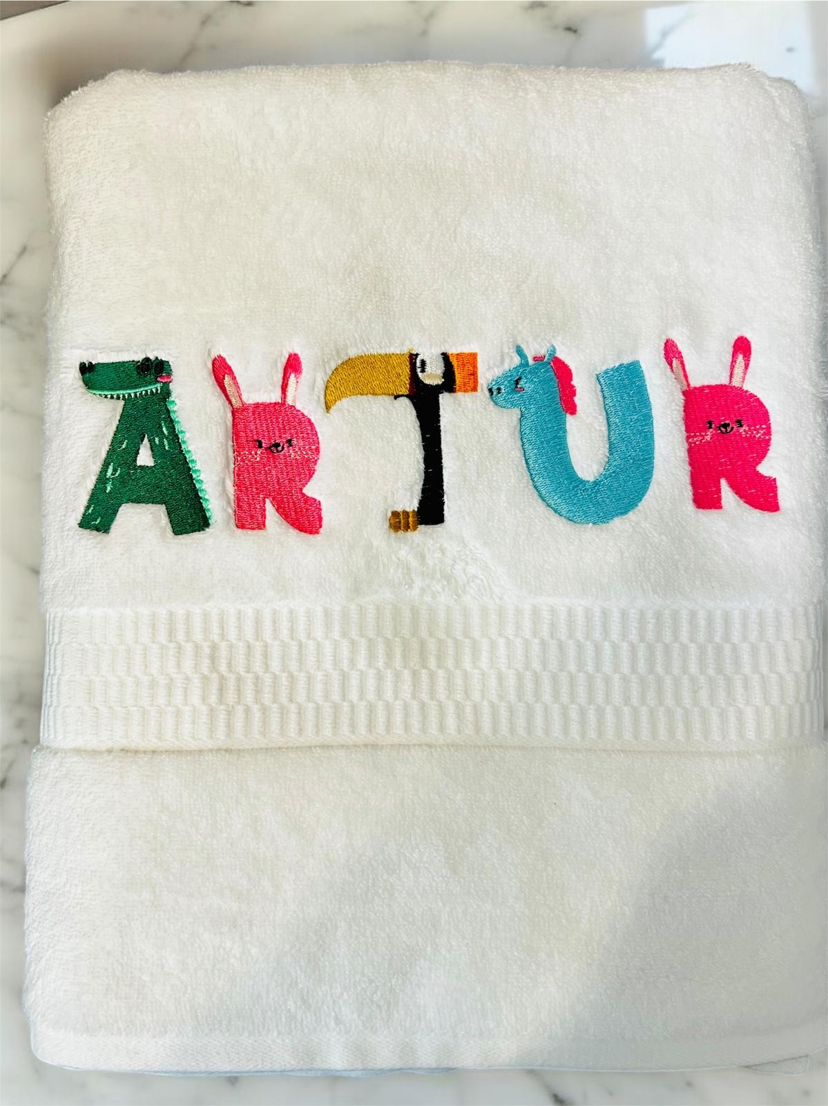 Luxury Embroidered bath towel