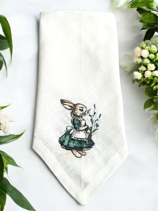 Embroidered Easter Napkin